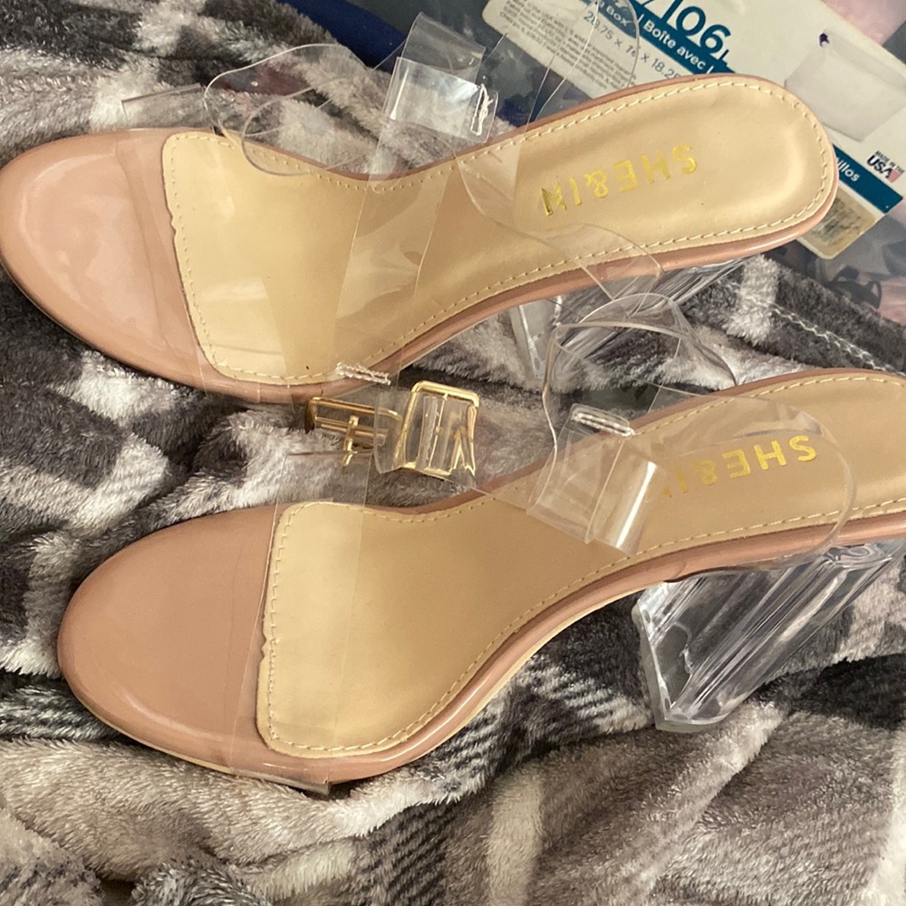 Clear heels